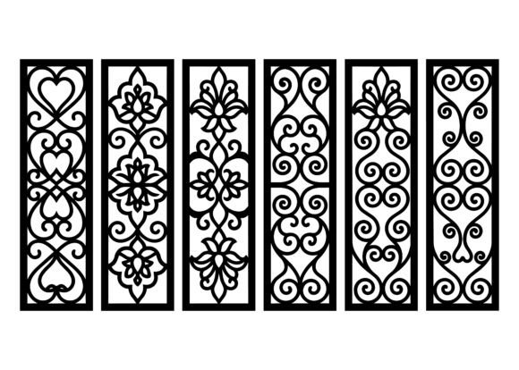 Download Ornamental Scroll Bookmark EPS Bundle - Ornamental Collection