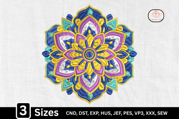 Download Boho Geometric Lotus Floral Mandala - Geometric Collection