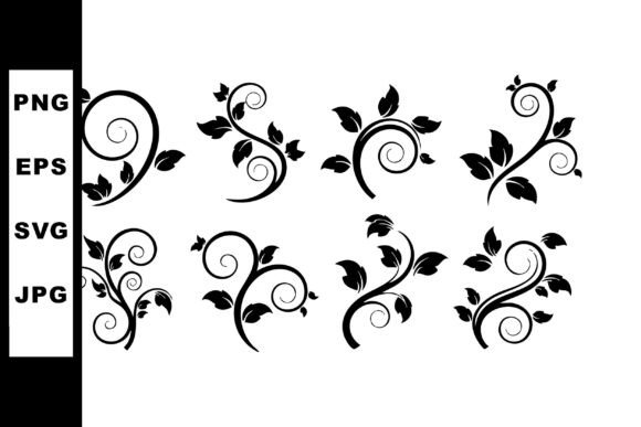 Download Black Floral Vine Swirl Ornamental Vecto - Ornamental Collection
