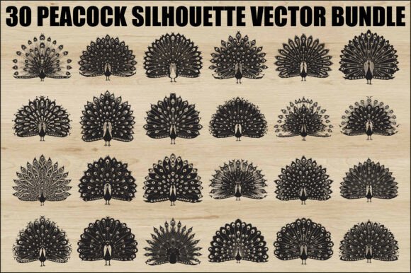 Download Peacock Silhouette SVG Bundle - Premium Resources