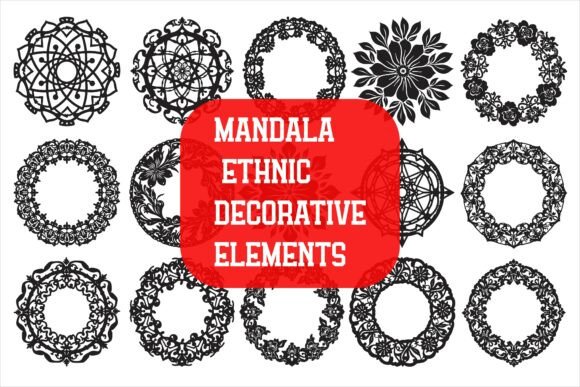 Download Mandala Frame with Abstract Floral - Premium Resources