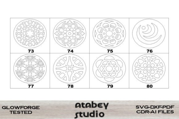 Download Coaster Geometric Design Svg for Laser - Geometric Collection