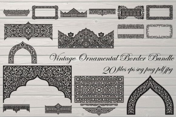 Download Vintage Ornamental Border &amp; Islamic - Ornamental Collection