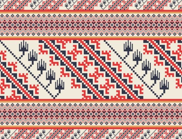 Download Aztec Geometric Embroidery Pattern - Geometric Collection