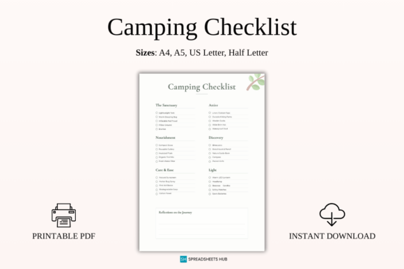 Download Camping Checklist PDF Nature Guide - Nature Collection