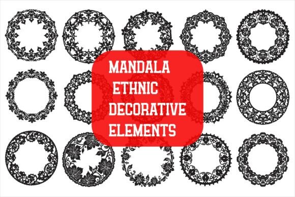 Download Mandala Frame with Abstract Floral - Premium Resources