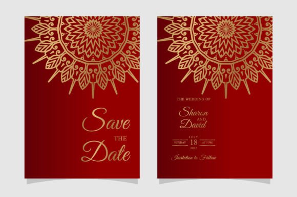 Download Golden Mandala Invitation Card Template - Golden Collection