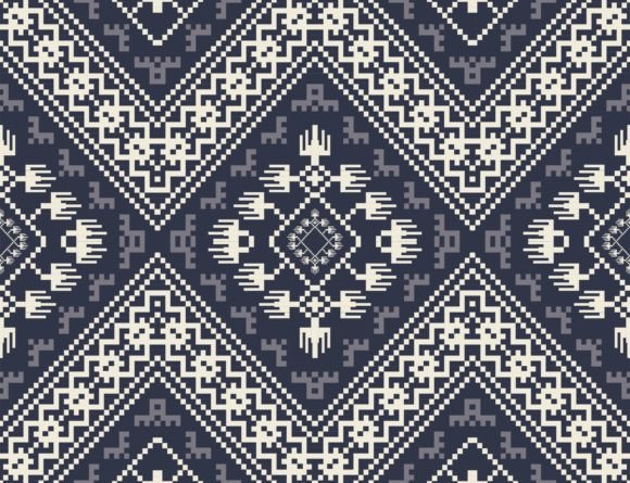Download Aztec Geometric Embroidery Pattern - Geometric Collection